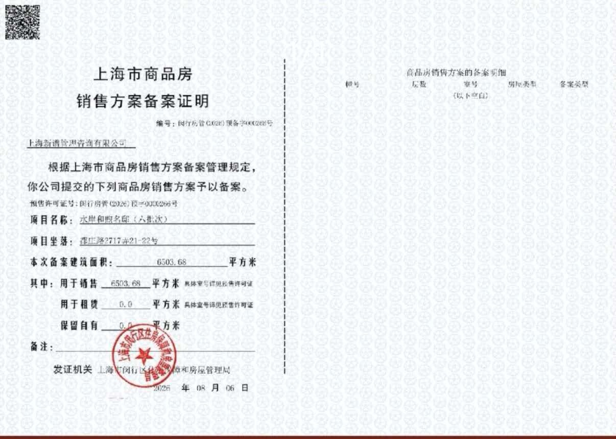 保利都汇和煦预售许可证