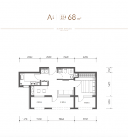 城建龙樾璟序2室1厅1卫