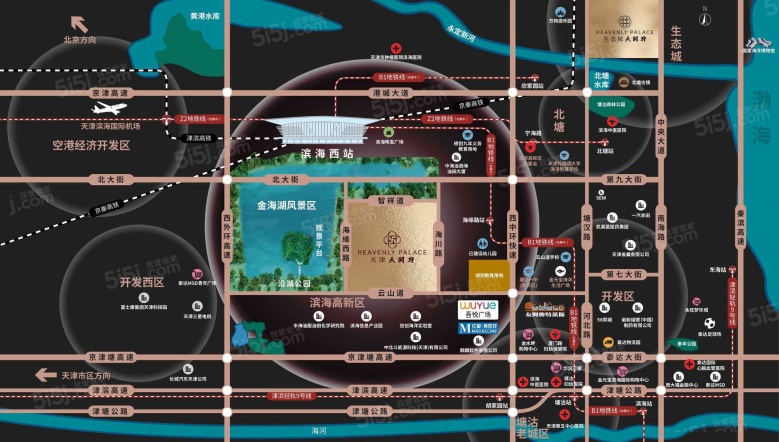 天津天阙府区位图