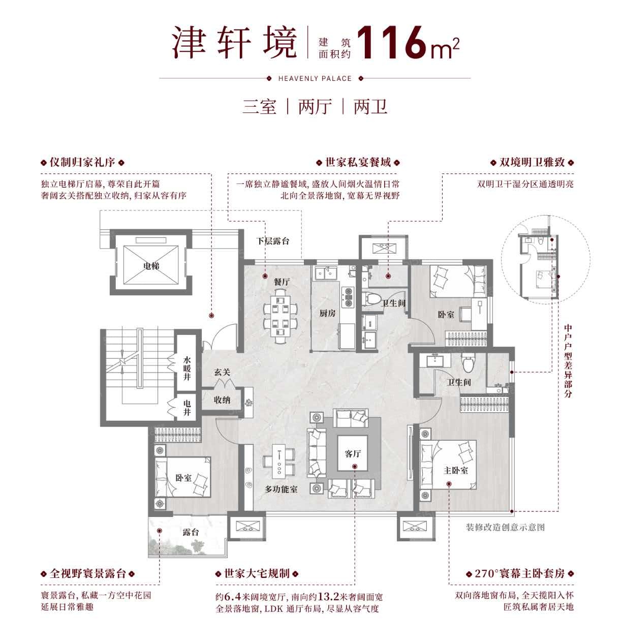 天津天阙府3室2厅2卫