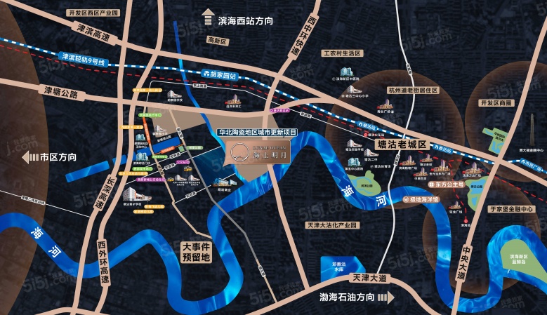 绿城海上明月区位图