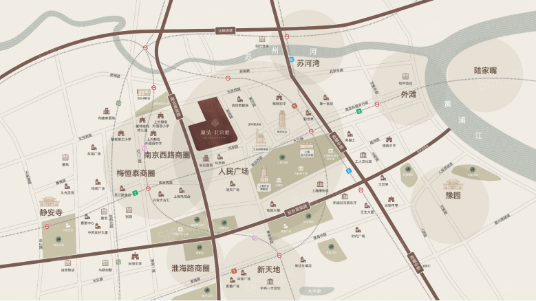 新弘·北京道区位图