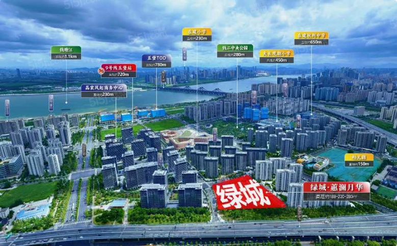 绿城..蕙澜月华里区位图