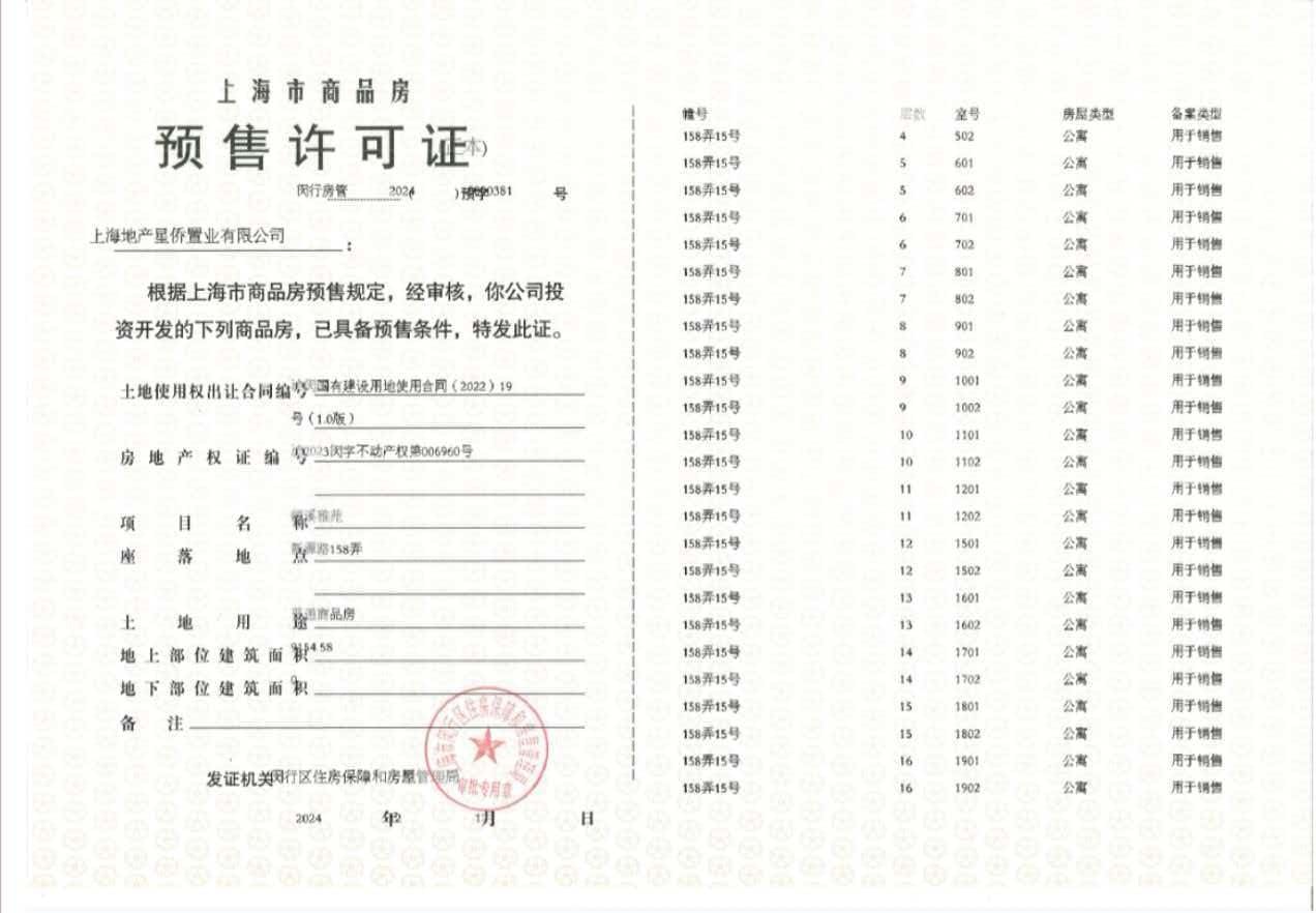 尚湾林语预售许可证