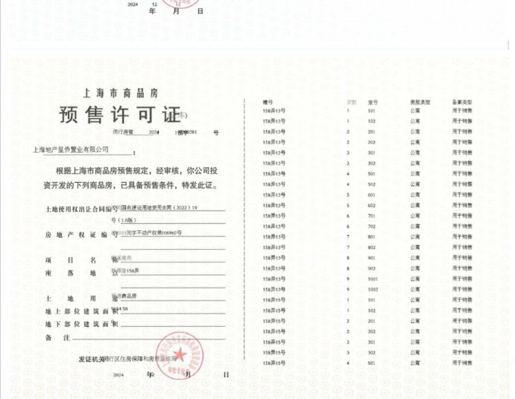 尚湾林语预售许可证